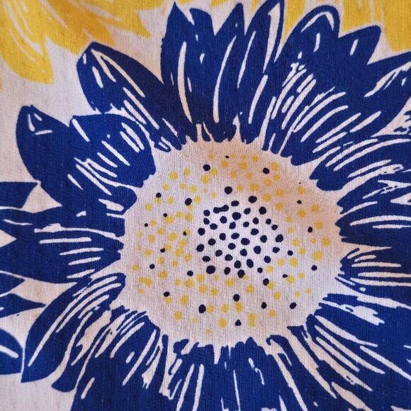 IBKUL Womens Sunflower Print UPF50+ Long Sleeve Athletic Top Yellow Blue Large - Picture 11 of 12